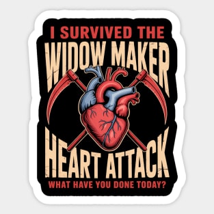 Heart Attack Survivor Recovery Motivation Sticker
